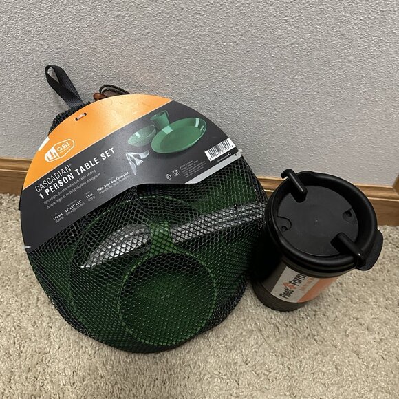 1-Person Table Set and Fleet Farm Travel Mug - Picture 2 of 4